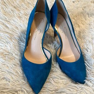 Jessica Simpson blue pumps